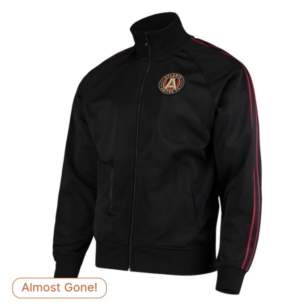 Mitchell & Ness Atlanta United Football Club Raglan Full-Zip Jacket Black - 2XL